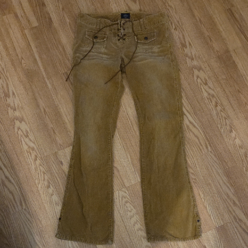 Abercrombie & Fitch Tan Flare Pants